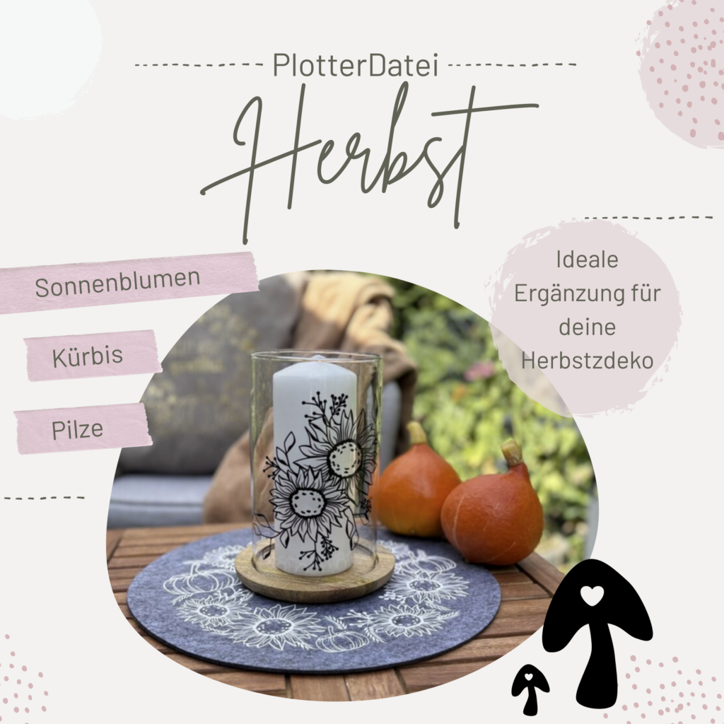 In dieser Kategorie findest du alle Plotterdatein SVG zum Thema Herbst